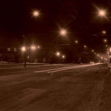 Улица Красноармейская, перед Дворцом спорта, г. Томск. 1986 год
