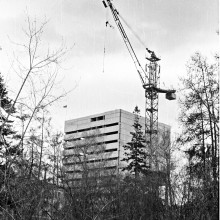 Строительство нового корпуса научной библиотеки ТГУ. 1970-е