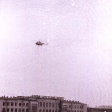 Вертолет над ул. Учебной. Томск, 1986 год