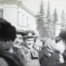 Первомайский парад в Томске. Люди. 1957 г.