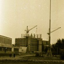 Строительство томского кардиоцентра. Предположительно, начало 1980-х