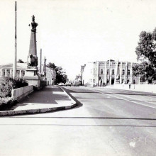 Вид на Каменный мост, начало 1980-х, г. Томск