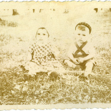 Дети на аэродроме «Каштак». 1959 год, г. Томск