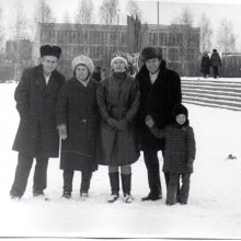 Площадь перед Дворцом спорта, г.Томск, середина 1980-х 