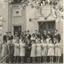 Выпускной в средней школе №31, г. Томск, 1963 г.