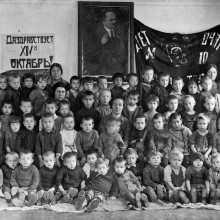 Групповая фотография воспитанников детского сада, г.Томск, 1931