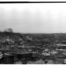 Вид на город с Воскресенской горы, г. Томск, 1993 год (2 кадра)