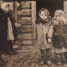 Дети в селе Зырянское, Томская область, 1958-1959 год