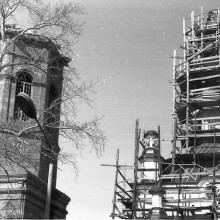 Реставрация Богородице-Алексеевского мужского монастыря. Томск, 1991 год
