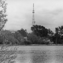 Белое озеро, телебашня, г.Томск, 1970-е