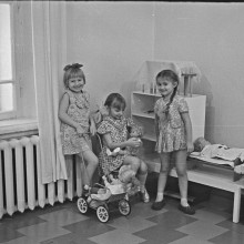 Девочки в детском саду, г. Томск, 1975 год