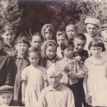Дети в деревне Казанка Томского района, 1966 год