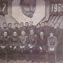 Герой Советского союза полковник Фёдор Матвеевич Зинченко в ТВМИ. г.Томск, 1966 год