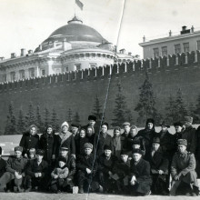 Томичи на Красной площади в Москве. 1950-е годы