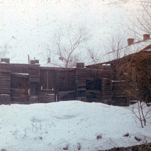 Самый старый дом Томска и усадьба XIX века на ул. Октябрьской, начало 1980-х