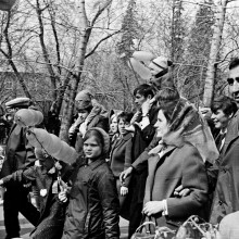 Первомайская демонстрация в Томске, начало 1970-х