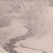 Речка Медичка зимой, г. Томск, 1950-1960-е, фото Г. Абрамочкина