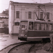 Пионерский трамвай. Г. Томск, 1986 год