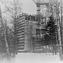 Строительство нового корпуса НБ ТГУ - 1. 1972 год