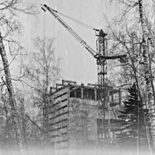 Строительство нового корпуса НБ ТГУ - 2. 1972 год