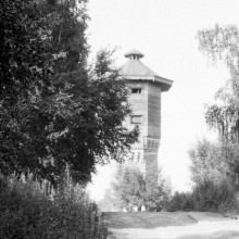 Водонапорная башня на набережной реки Томи. 1982 г.